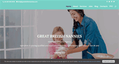 Desktop Screenshot of greatbritishnannies.com