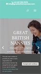 Mobile Screenshot of greatbritishnannies.com